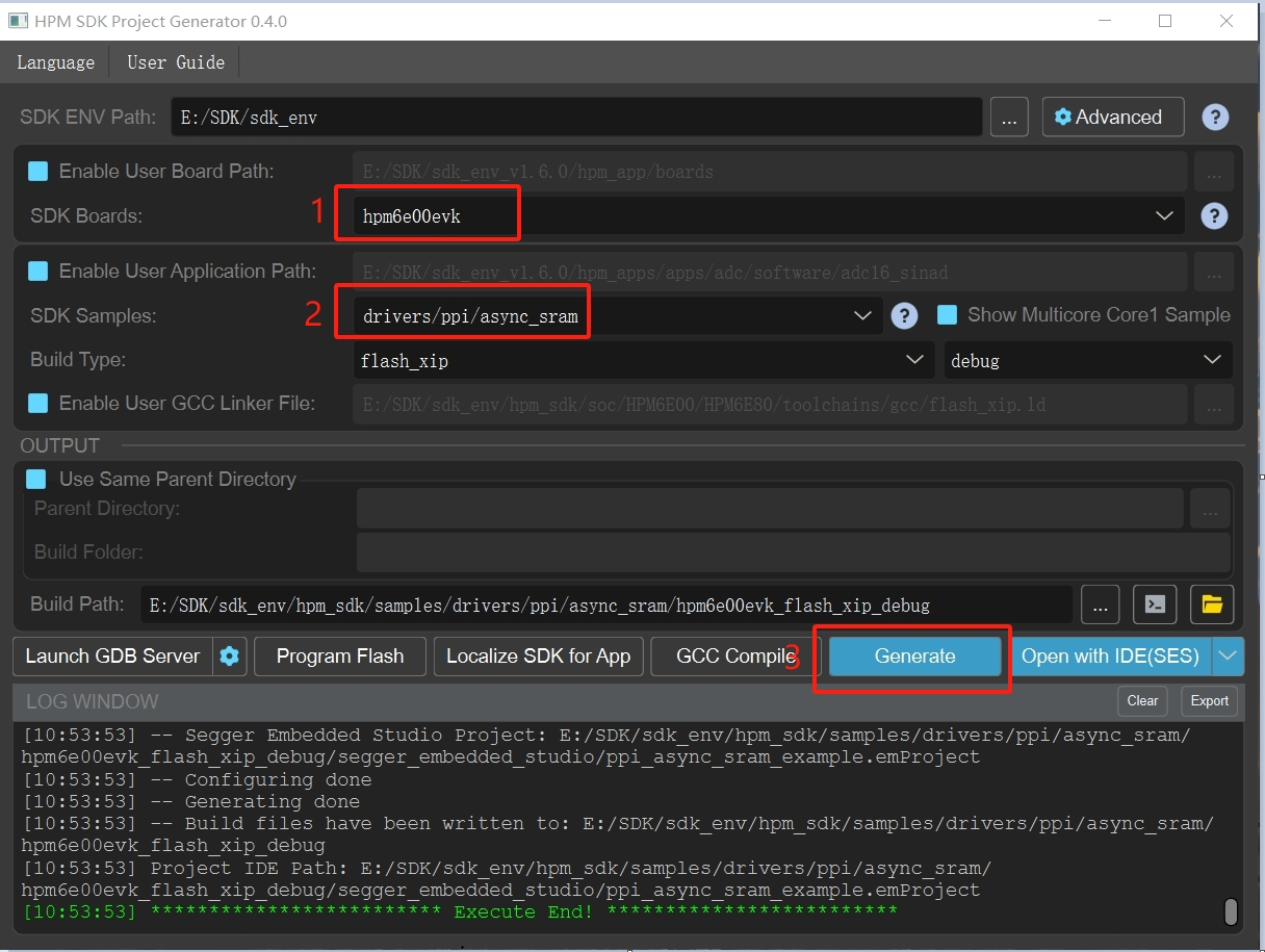 window gui create project